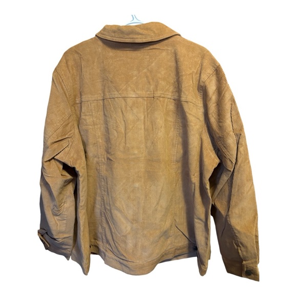 Denim & Co corduroy camel button down jacket women’s 2X NWT - Picture 2 of 8